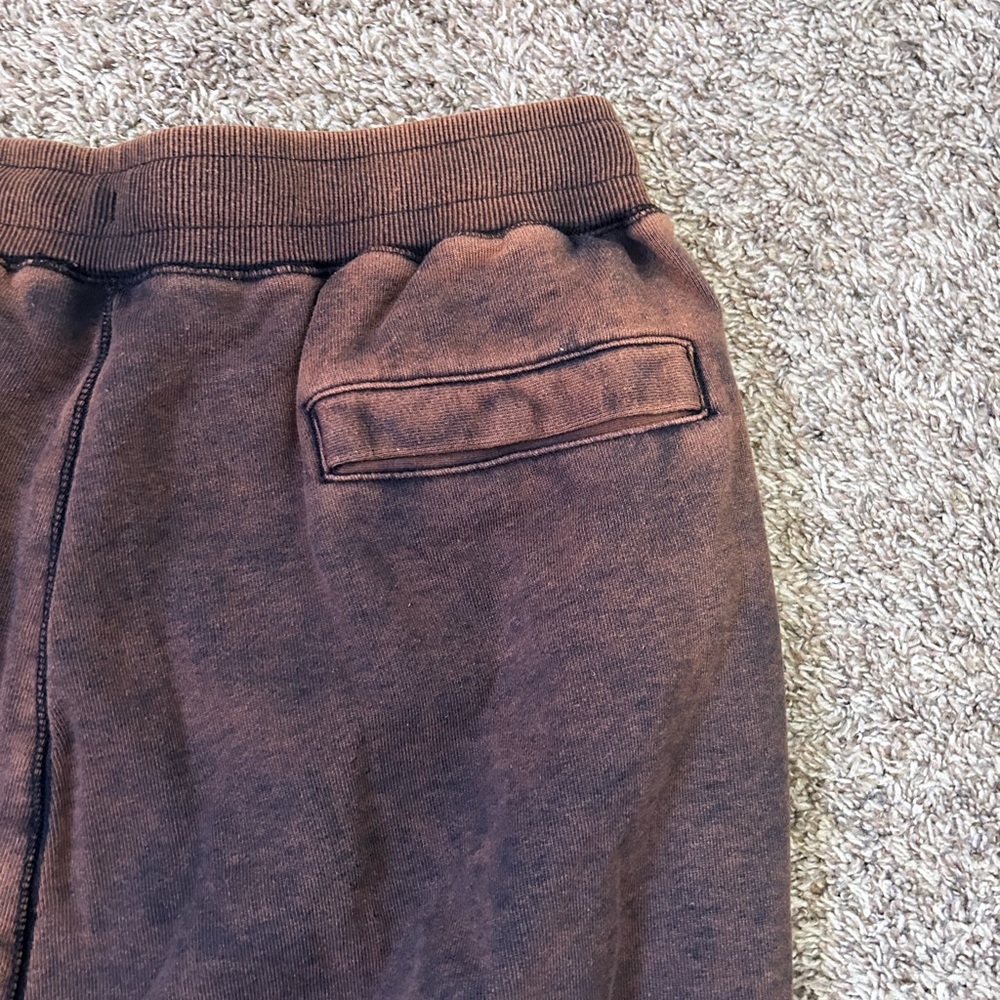 Nike Rust Brown Washed Flames Jogger Sweat pants DZ3054-010 Men's Medium - Picture 7 of 9